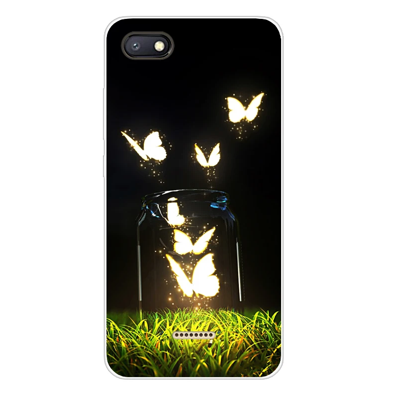 Case For Xiaomi Redmi 6A Transparent Printing Drawing Silicone Phone Cases Cover |