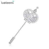 luoteemi charm large wedding party brooches for women jewelry fashion clothing accessories love tree pearl cz brooches and pins