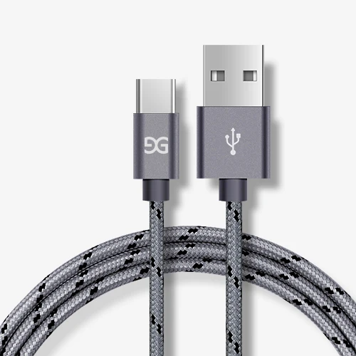 Grey От GUSGU Тип usb C кабель UBS-C 2A быстрой зарядки Тип-C кабель для синхронизации данных кабель для Samsung Note 8/S8 Nexus 6 P Тип C Зарядное устройство кабель - Цвет: Grey