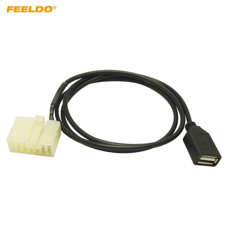 LEEWA автомобильный аудио Женский USB кабель адаптер Разъем для BYD F3/F3R/F6/G3/G3R/G6/L3 CD