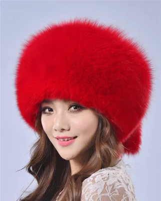 MPPM женские зимние сапоги с настоящим натуральным лисьим мехом шляпа 100%