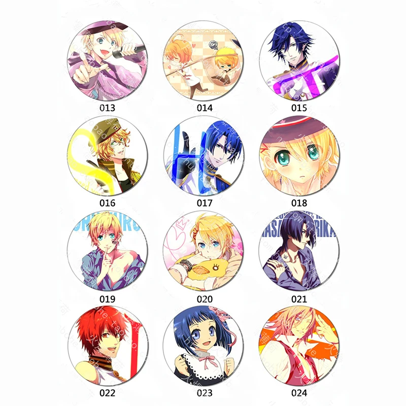 6pcs/set 58MM Uta No Prince-Sama Ittoki Otoya HIjirikawa Mikaze Shinomiya Natsuki Badge Brooch Backpack Pins Gifts |