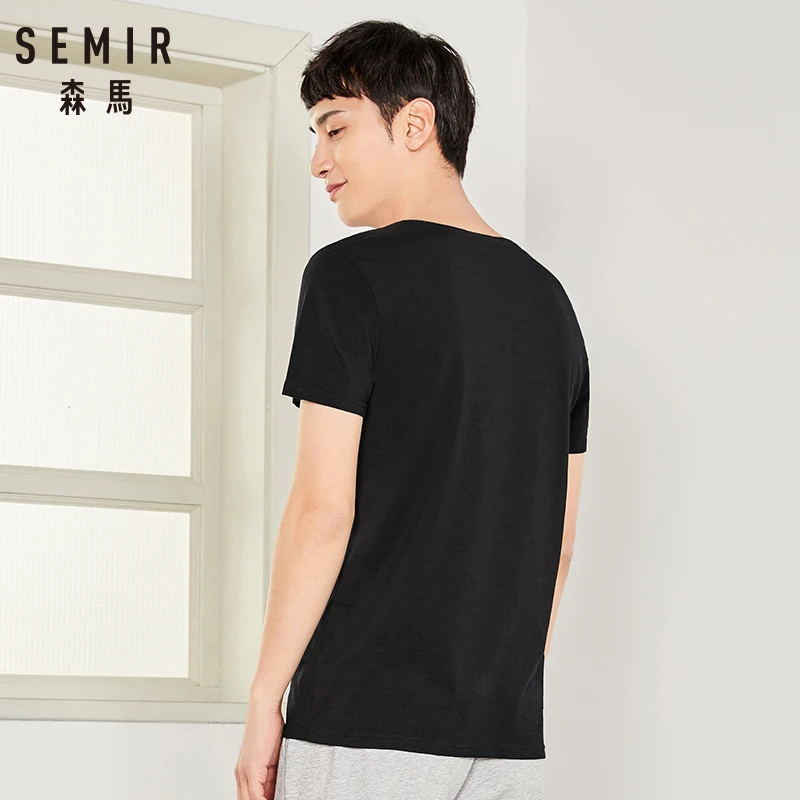 SEMIR футболка милые футболки homme для мужчин 100% хлопок крутая милый kawaii летний