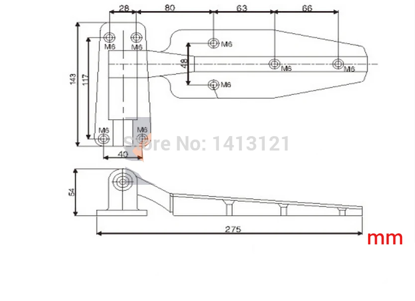 

free shipping Cold store storage hinge oven lift type flat door hinge wtih spring industrial part Refrigerated truck hardware