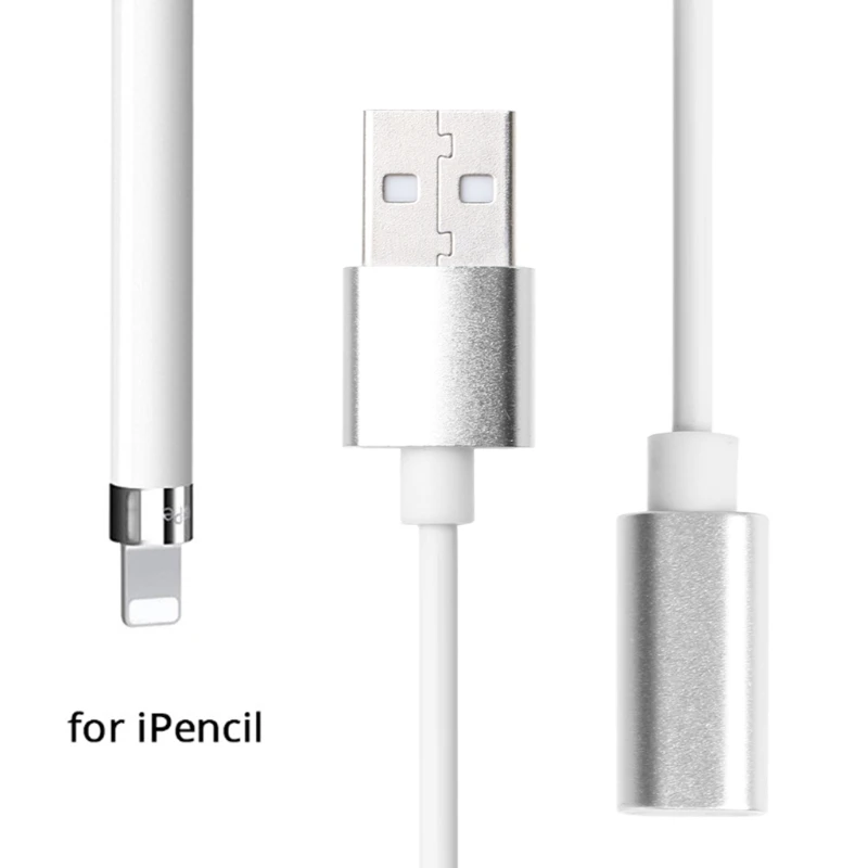 Металлический зарядный кабель с разъемом USB на 8 контактов для 9 7 10 5 12 iPad Pro Pencil