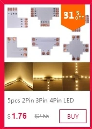100 шт. 4 Pin гамма разъем адаптера иглы Мужской Двойной 4pin светодио дный 5050 RGB полосы