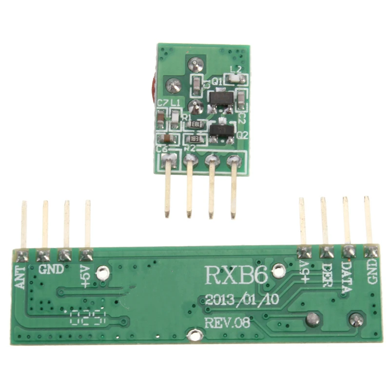 433 МГц Супергетеродинный 3400 RF передатчик и приемник комплект для Arduino ARM MCU |