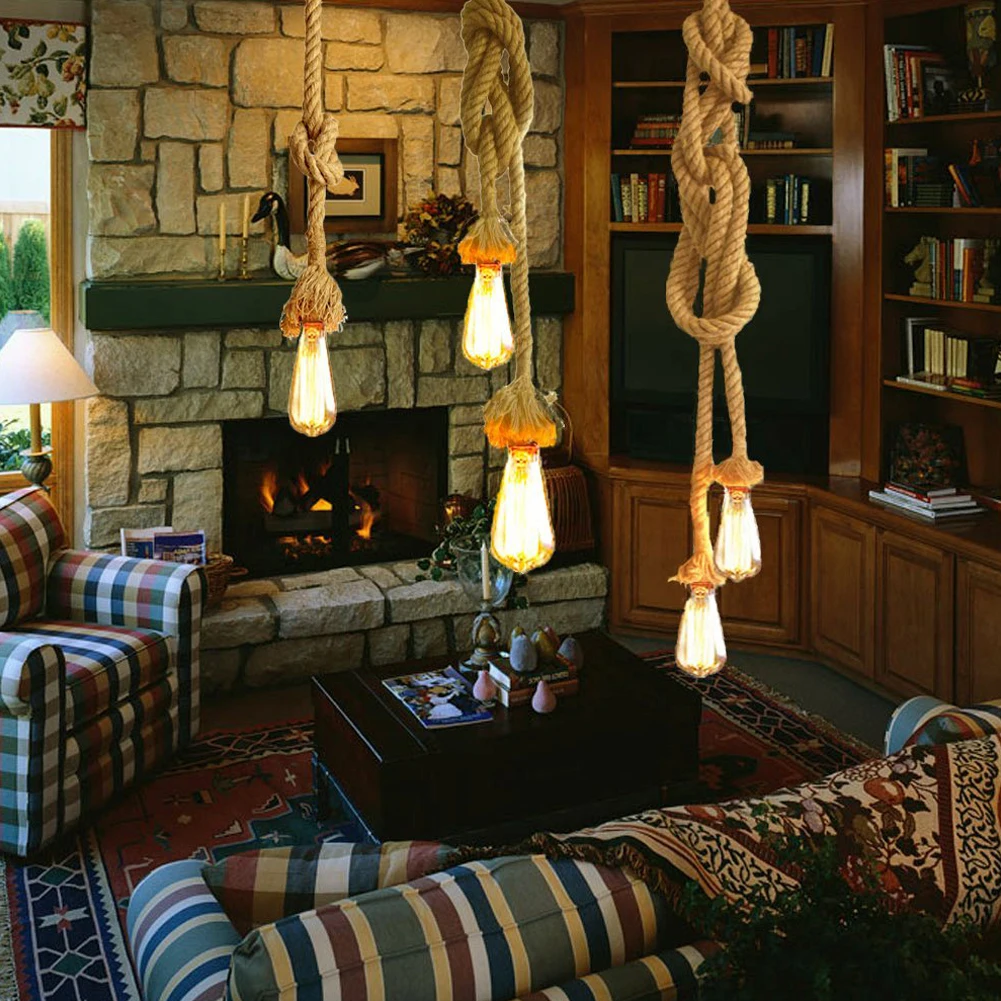 5 м винтажный веревочный провод витой кабель Ретро Плетеный для