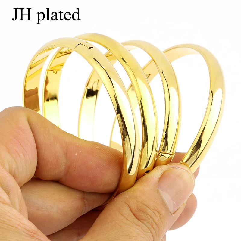 JHplated 4 шт модный стильный браслет золотого цвета для женщин из эфиопской ткани