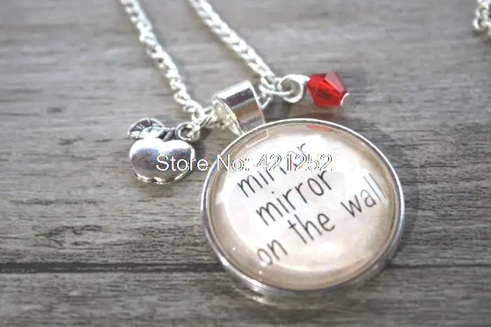 12 шт. белоснежное ожерелье в стиле злодея королева зеркало на стене королева.