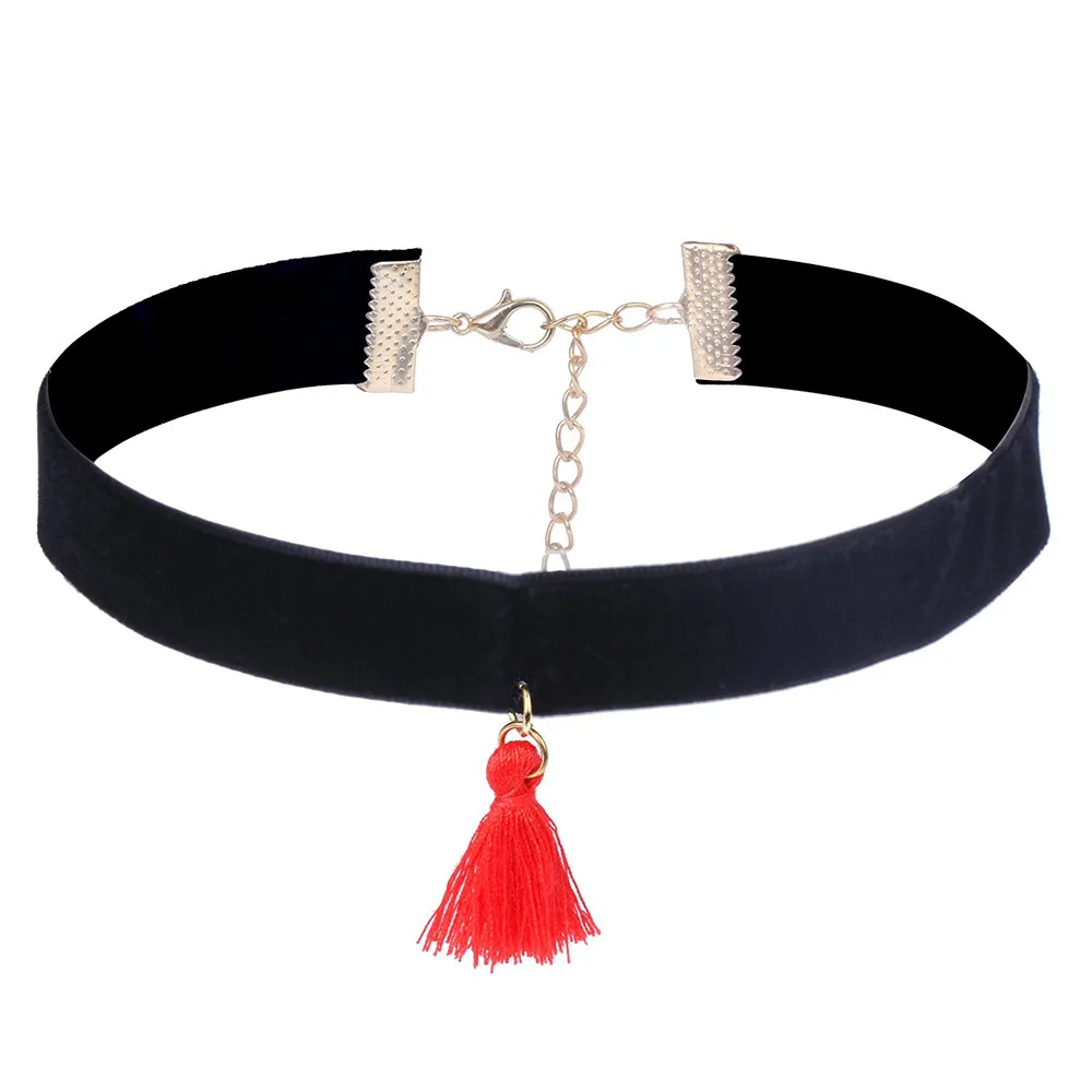 2018 9 шт колье набор стрейч бархат Классический готический шнурок татуировки