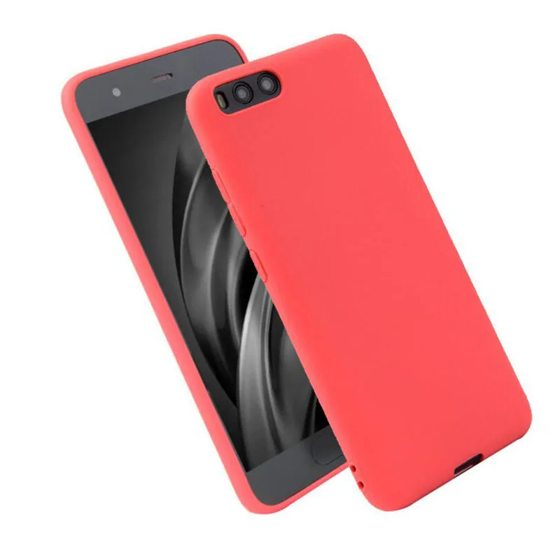 Xiaomi Mi 6 Mi6 кристально чистый и матовый яркий однотонный силиконовый мягкий чехол