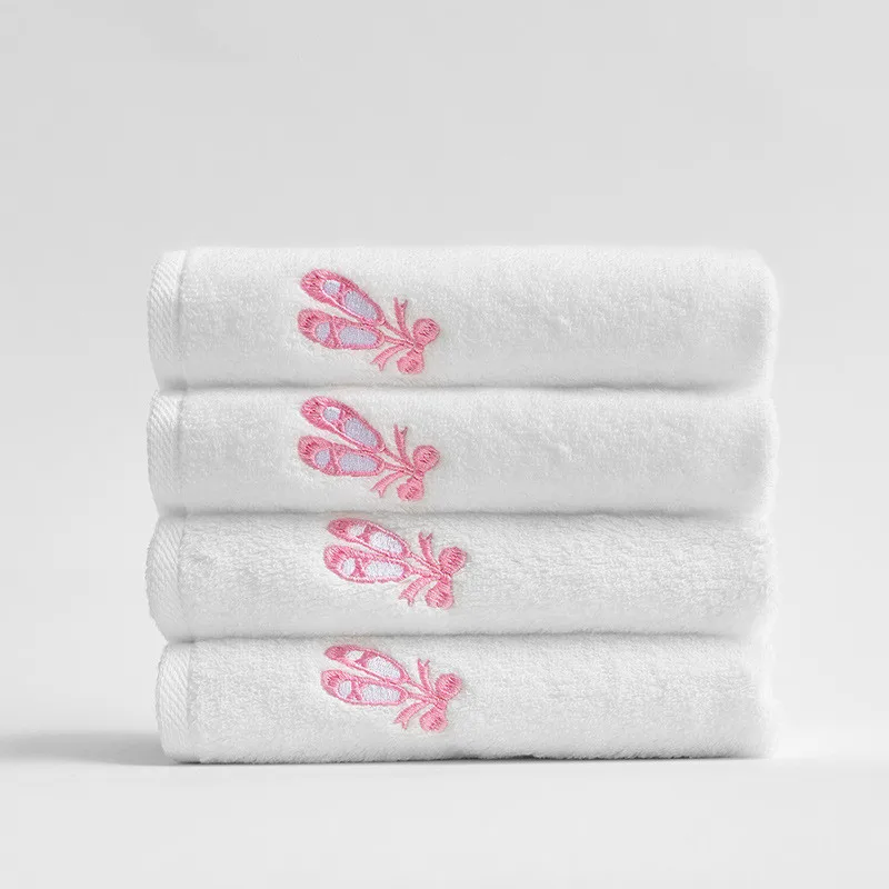 White 1 шт., 30x30 см, хлопок, рисунок с животными, одноцветная мягкая ткань для мытья ванной комнаты, детское полотенце для рук и лица для детей - Цвет: White