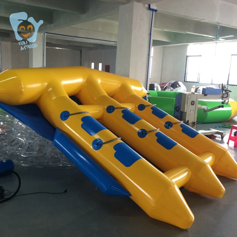 Двойная надувная Летающая Рыбная труба буксируемая рыбацкая лодка аквапарк |