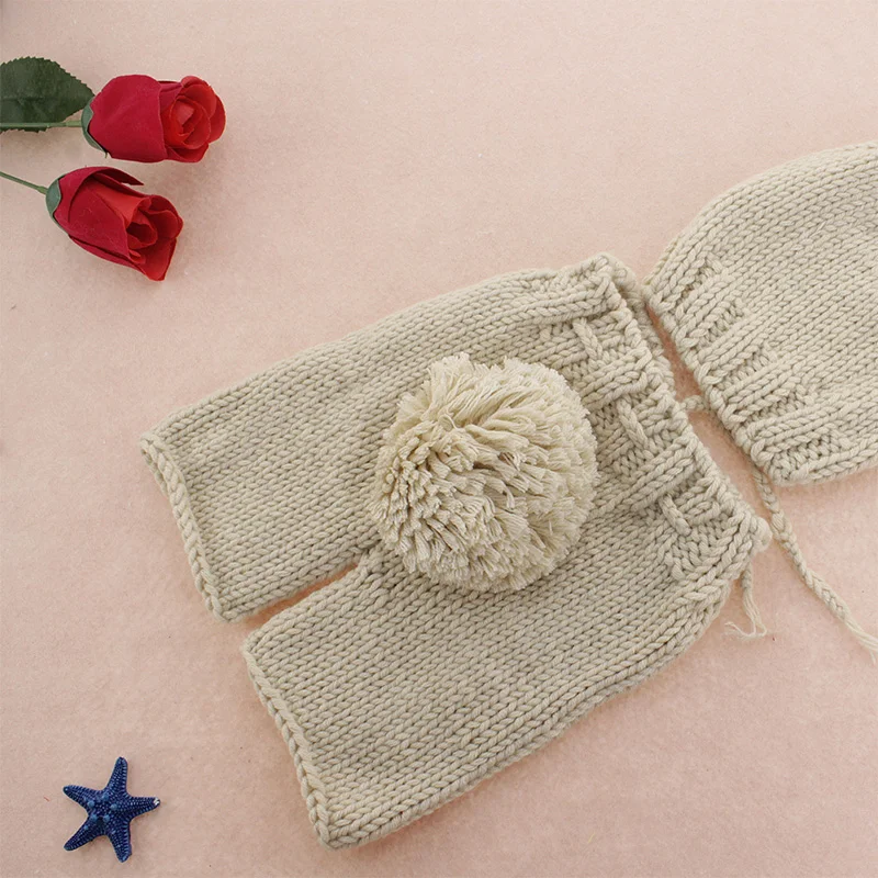 Реквизит для новорожденных милый костюм кролика аксессуары детской фотосъемки