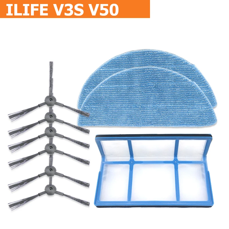 Для ILIFE V3SPRO V3S V5SPRO V50 V5S запчасти робот пылесос запасные аксессуары комплекты