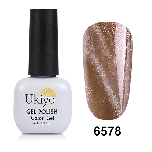 6578 Ukiyo 8 мл кошачий глаз УФ-гель для ногтей стемпинг для украшения ногтей DIY Nagellak магнитная палочка Лаки полуперманентный лак Гибридный лак - Цвет: 6578