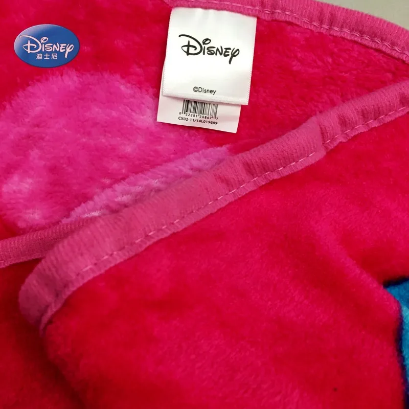 Disney милый розовый цвет фуксии супер мягкий флис плюшевое одеяло пледы Чехлы для маленьких девочек детей на кровать диван 117X152 см