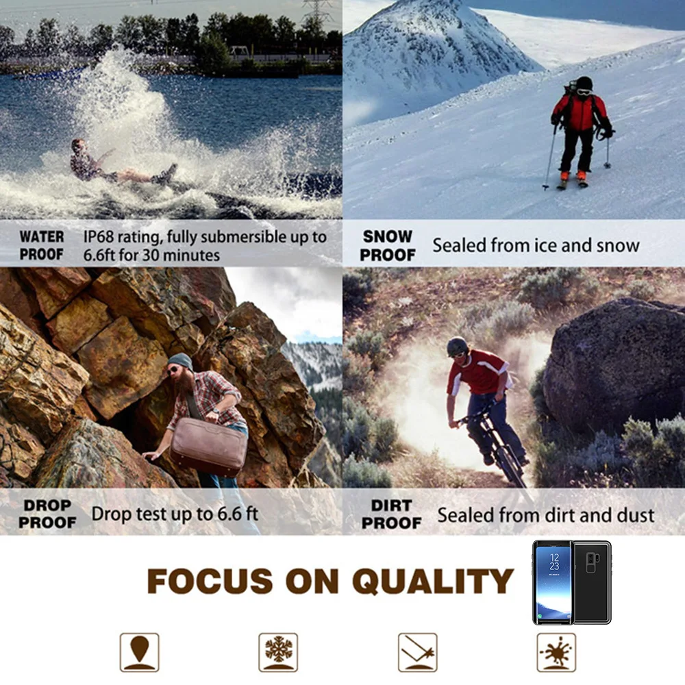Водонепроницаемый чехол для Samsung Galaxy S9 Plus с рисунком питомца PIX68 | Мобильные