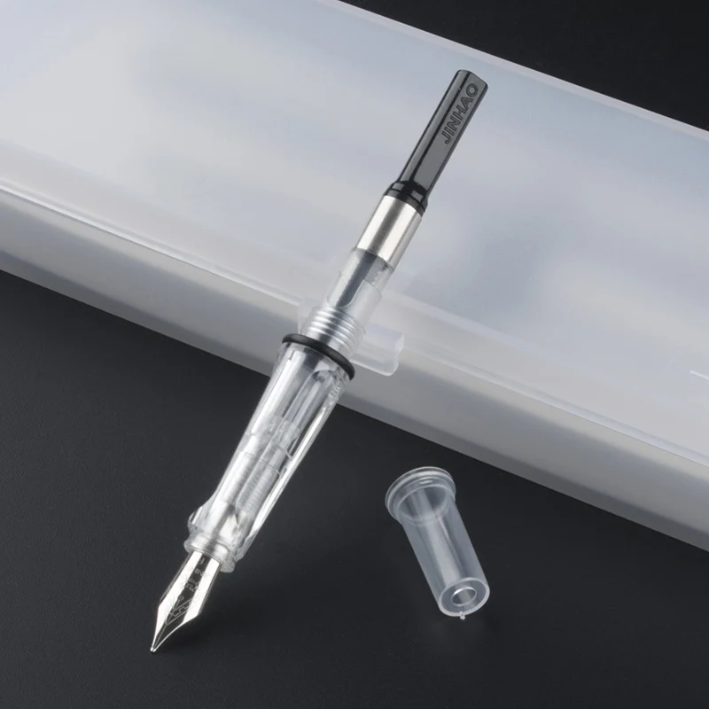 Высокое качество JINHAO 599 благородная черная двойная ручка перо Роскошная стальная - Фото №1
