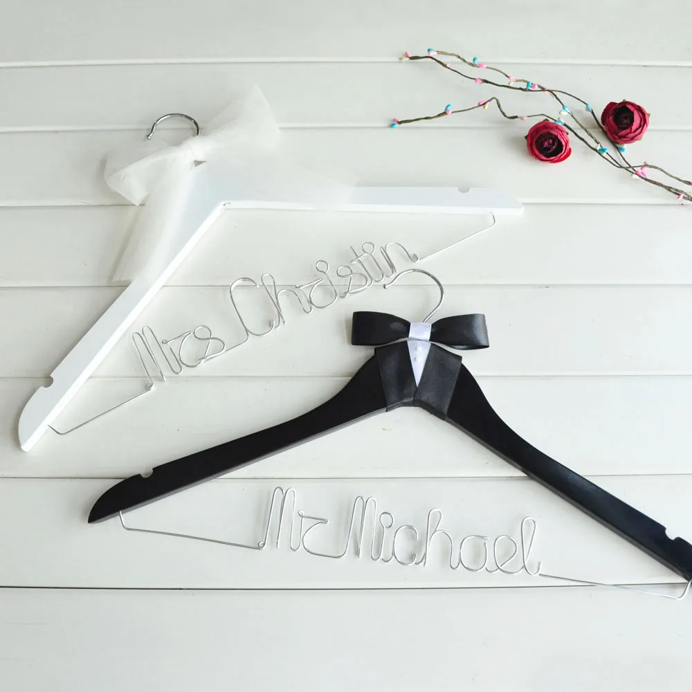 Индивидуальная Свадебная проволочная вешалка Вешалка подарок подруге невесты