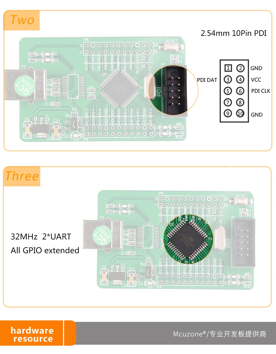 ATxmega32D4 мини комплект разработки xmega32D4 32D4 2 UART atmel AVR плата микрочип PDI MCU IC