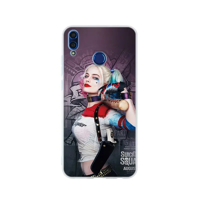 pattern 01 Джокер и Харли Квинн силиконовый чехол для телефона huawei Honor 9 10 Lite 6X 7X 8X Max 7A 8A 8C 20 PLAY 9x - Цвет: pattern 01