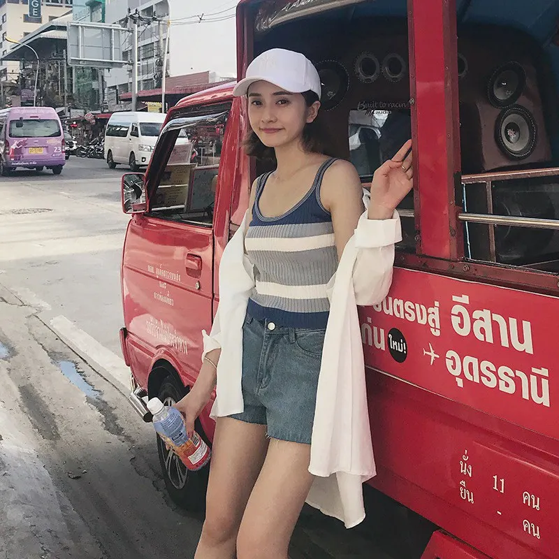 

Women Long Thin Cardigan Chiffon Sun Protection Women Blouse Casual Summer Tops