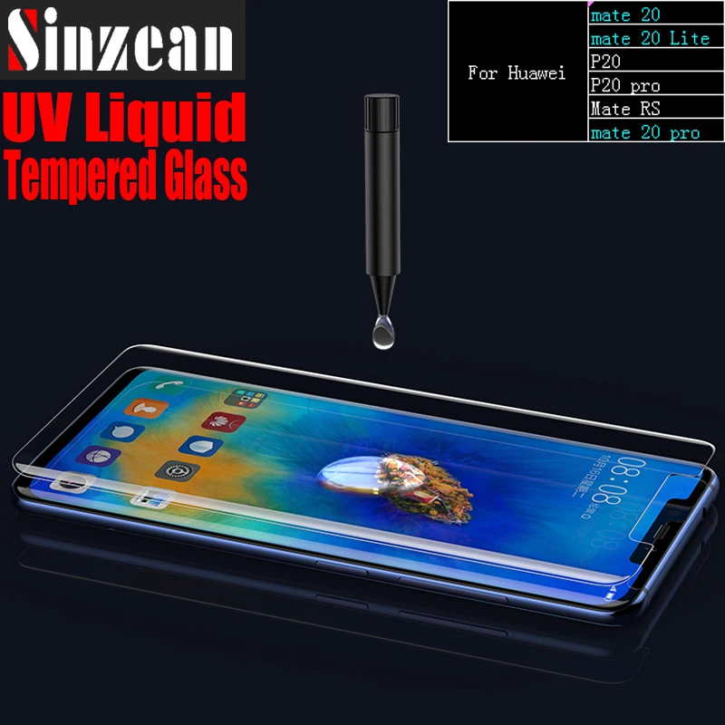 Закаленное 3d стекло с полным покрытием для Huawei mate 30 pro/ P30 pro/mate 40 pro/p40 pro УФ USB лампой