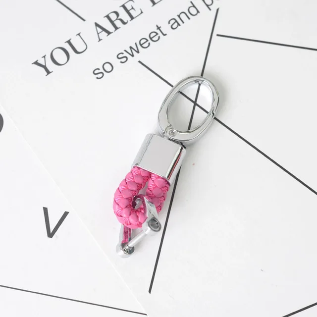 pink keychain Мягкий чехол из ТПУ для автомобильных ключей, чехол для VW Golf Bora Jetta POLO GOLF Passat для Skoda Octavia A5 Fabia для сиденья Ibiza Leon - Название цвета: pink keychain