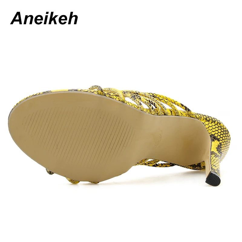 Aneikeh/; женские шлепанцы; туфли на высоком каблуке-шпильке; пикантные туфли-лодочки с ремешком на щиколотке; вечерние модельные туфли; Прямая поставка; Размеры 35-40
