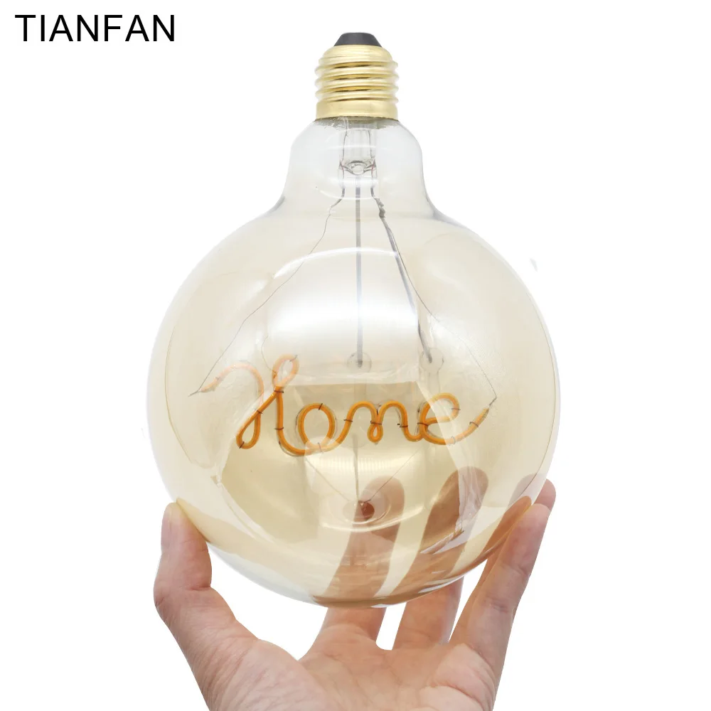 TIANFAN Globe винтажные светодиодные лампы 4 Вт Эдисона лампа домашняя Светодиодная