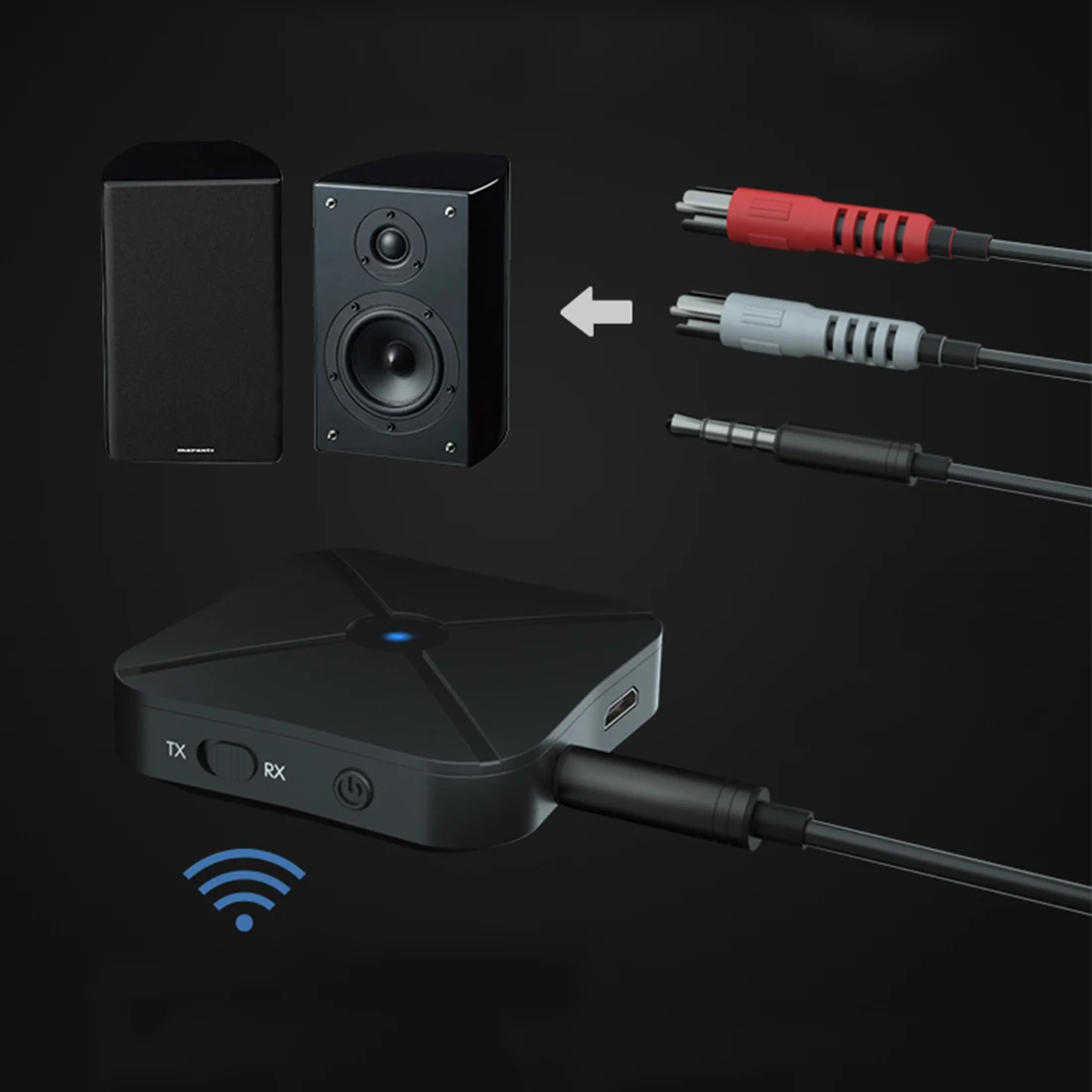 2 in 1 Wireless Bluetooth 4.2 Audio Transmitter Receiver TV Car Music Universal Adapter For Headphone Speaker | Электроника