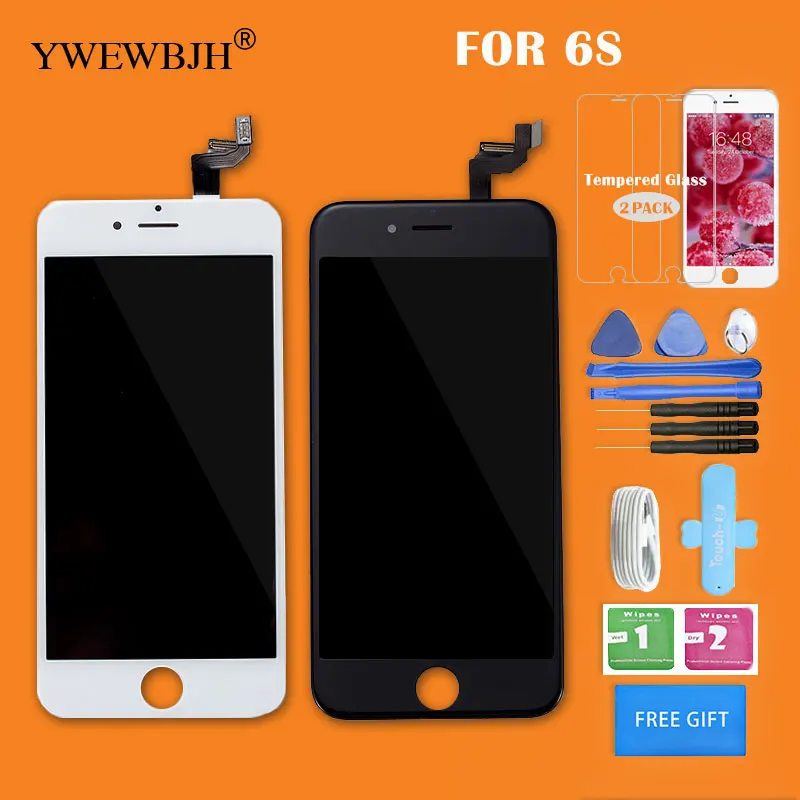 YWEWBJH ЖК экран класс ААА дигитайзер для iPhone 6S дисплей с 3D сенсорным дигитайзером