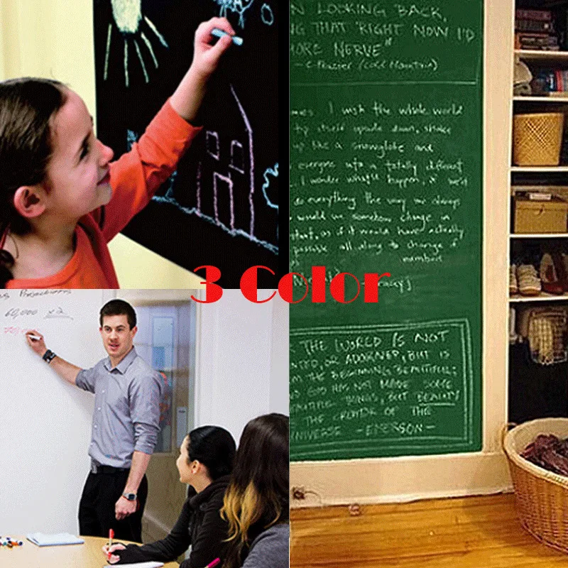 Blackboard Wall Sticker Self Adhesive Chalkboard Kids Drawing Board Stickers | Дом и сад