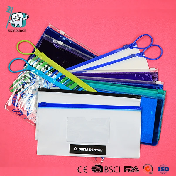 

Dentist Give aways clear dental Zipper PVC pouch