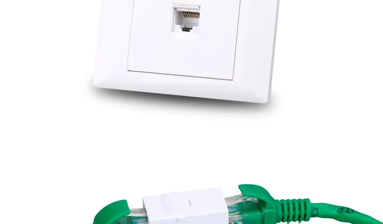 2 шт. CAT6 удлинитель сетевого кабеля от начала до конца адаптер 8P8C RJ45 адаптер сети через расширение CAT6 модуль для пустой Панель