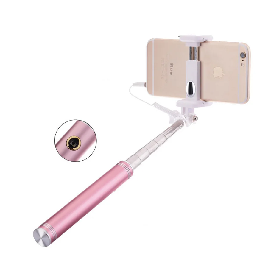 Портативный раздвижной ручной монопод высокого качества проводной мини для