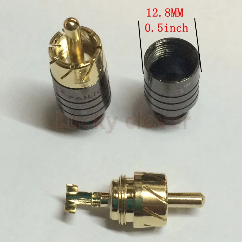 10 шт. медный разъем RCA позолоченный|connectors gold|connector adapterconnector plug |