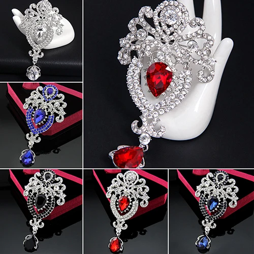 Женская Брошь Bluelans Роскошный аксессуар для костюма|crystal rhinestone brooch|rhinestone brooch