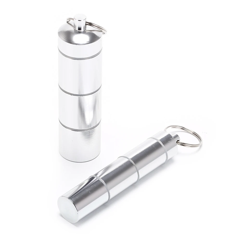 1 шт. водонепроницаемый контейнер для лекарств алюминиевая коробка таблеток