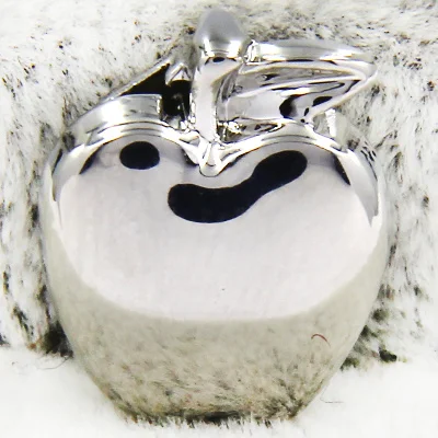 Apple Silver Ювелирные изделия yukam Кристалл двойные сердца цветок Крылья Ангела лист яблоко Claddagh слайд талисманы хранитель для изготовления браслетов аксессуары - Окраска металла: Apple Silver