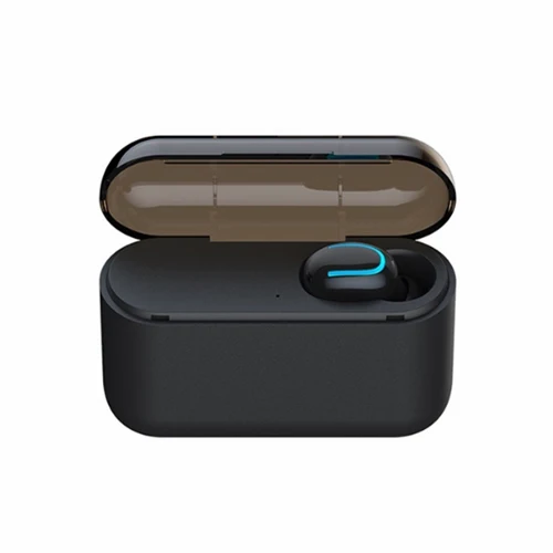 U Black single Настоящие Bluetooth 5,0 наушники HBQ TWS беспроводные наушники спортивные наушники с громкой связью 3D стерео игровая гарнитура с микрофоном зарядная коробка - Цвет: U Black single