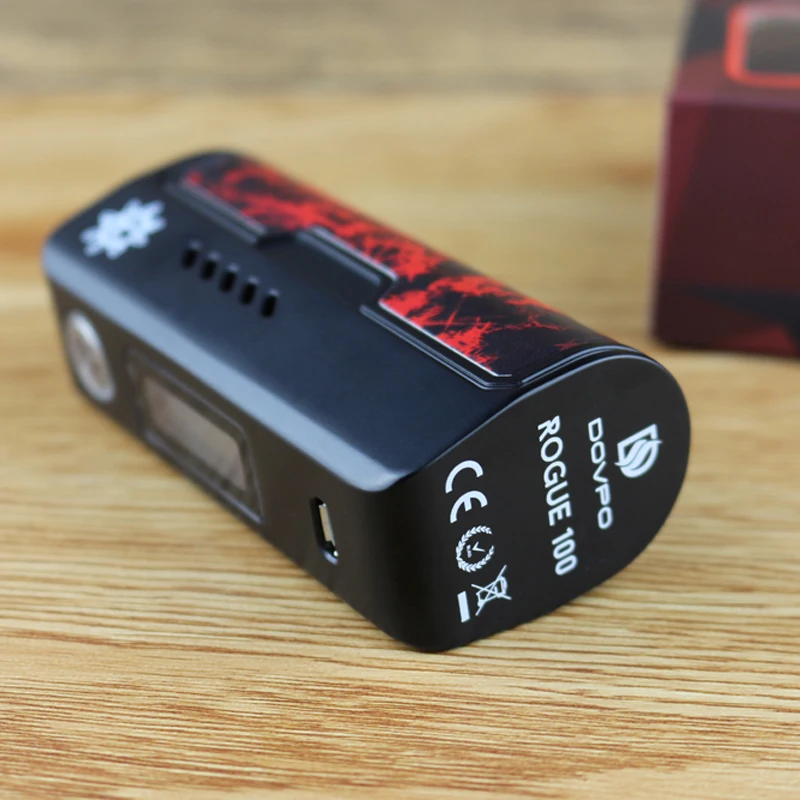 100% Original DOVPO Rogue 100W Box mod vape e cigarette suit for 18650 and 26650 battery |