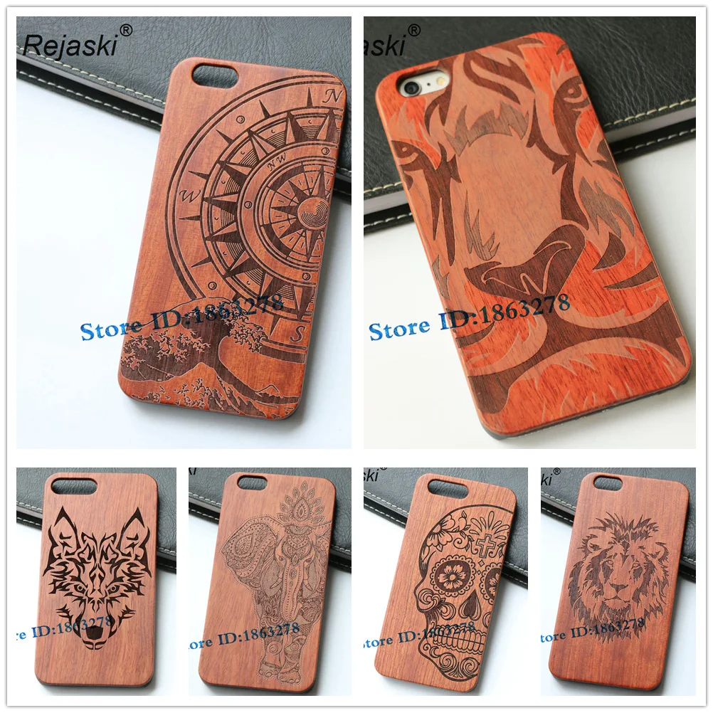 Новый деревянный чехол для телефона Apple iPhone 6 6s Plus с изображением льва тигра iPhone6s