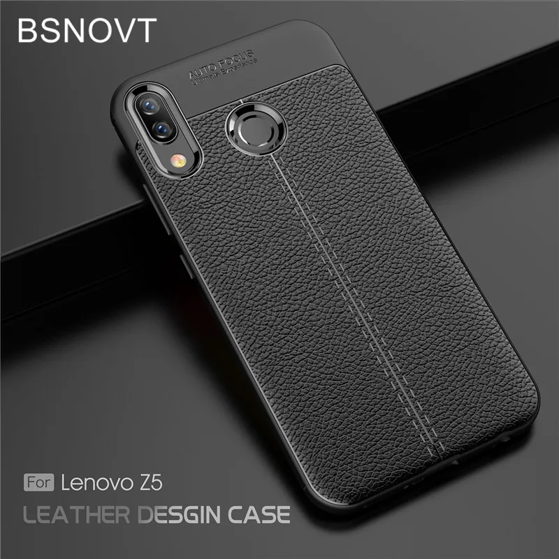 BSNOVT Lenovo Z5 Чехол Мягкий Силиконовый ТПУ Кожаный противоударный чехол для телефона