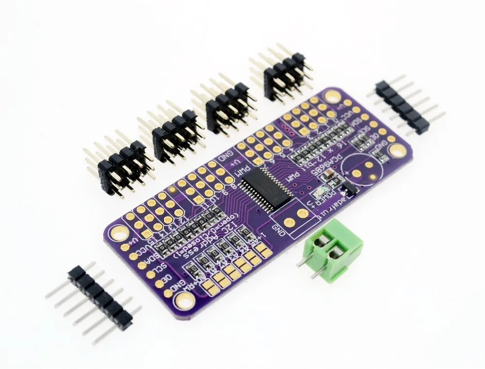 Умная электроника PCA9685 16 каналов 12 бит ШИМ сервопривод I2C интерфейс для Arduino Raspberry