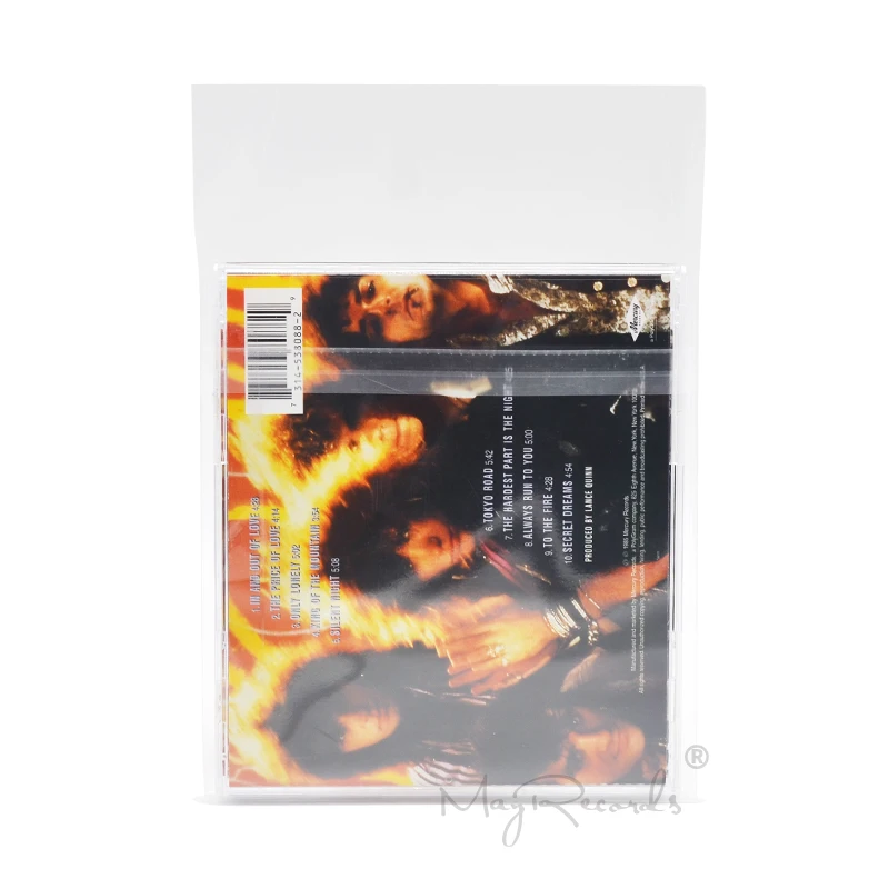 100 прозрачные перезаряжаемые наружные втулки 4 Mil CD для 5 ''CD/2 набор дисков