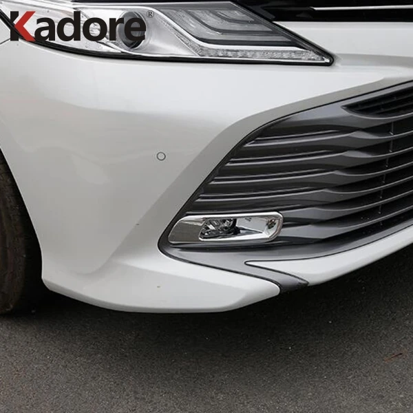 Для Toyota Camry SE XSE/LE XLE ABS хромированный передний противотуманный светильник, противотуманный светильник, накладка, автомобильные защитные аксессуары