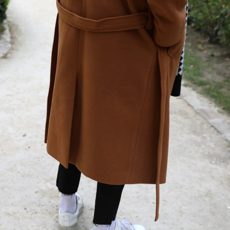 Осень Зима корейская мода Тренч для мужчин Oversize Drop Shoulder Длинная ветровка пальто